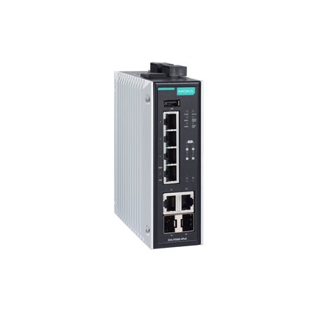 ADM 21 - Managed switch 4 PoE+ 10/100T(X) , 2 T(X) or SFP , -10 ~ 60°C , 12~48VDC