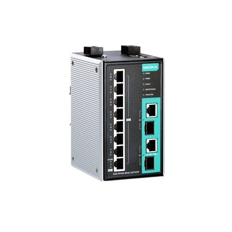 ADM 21 - managed PoE switch 8 PoE+ , 2 combo  , -10 ~ 60°C