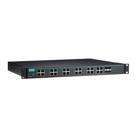 ADM 21 - Layer 2 Gigabit switch 20 T(X), 4T(X) or SFP slot, (85 to 264 VAC), -40 ~ 75°C