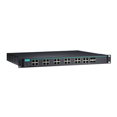 ADM 21 - Layer 2 Gigabit switch 20 T(X), 4T(X) or SFP slot, (85 to 264 VAC), -40 ~ 75°C