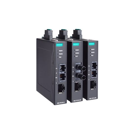 ADM 21 - PoE+ 10/100Base-T(X) to 100Base-FX converter, multi-mode, SC, -10 to 60°C