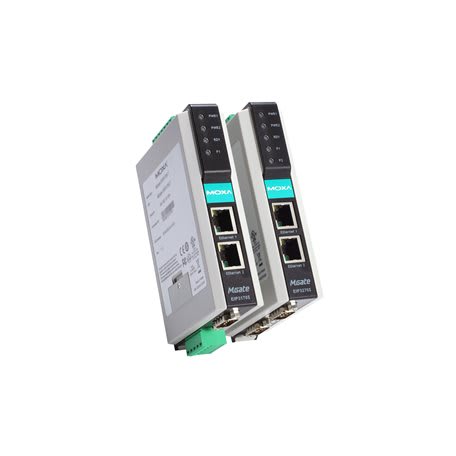 ADM 21 - 1-port serial-to-Ethernet Modbus gateway 2 RJ45, DB9, -40 to 75°C