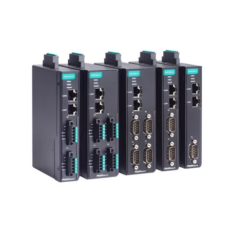 ADM 21 - 2-port serial-to-Ethernet Modbus gateway 2 RJ45, terminal block serial , -10 to