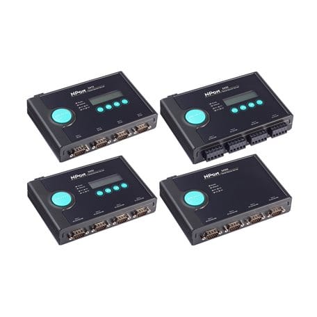 ADM 21 - 4  device server, 10/100M , RS-422/485, terminal block, 12-48 VDC