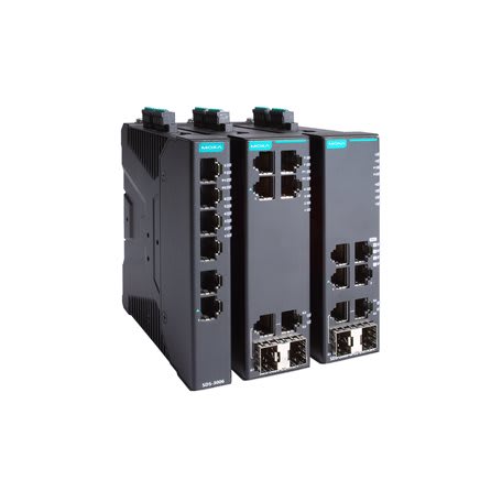 ADM 21 - Smart Managed switch4 T(X), 2 T(X) or SFP, dual 12/24/48 VDC, -10 to 60°C