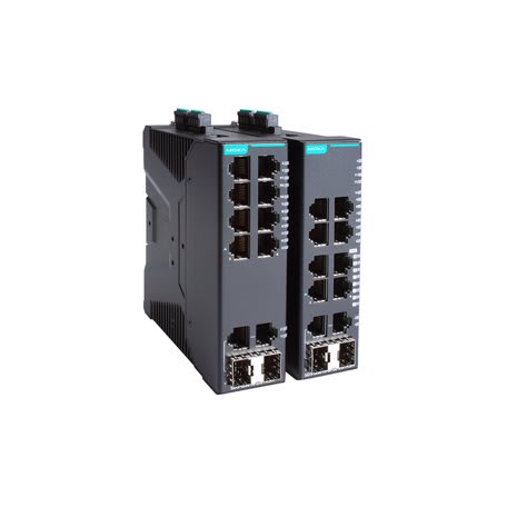 ADM 21 - Compact Gigabit smart switch 8 PoE+, 2 T(X) or SFP, 12/24/48 VDC, -40 to 75°C