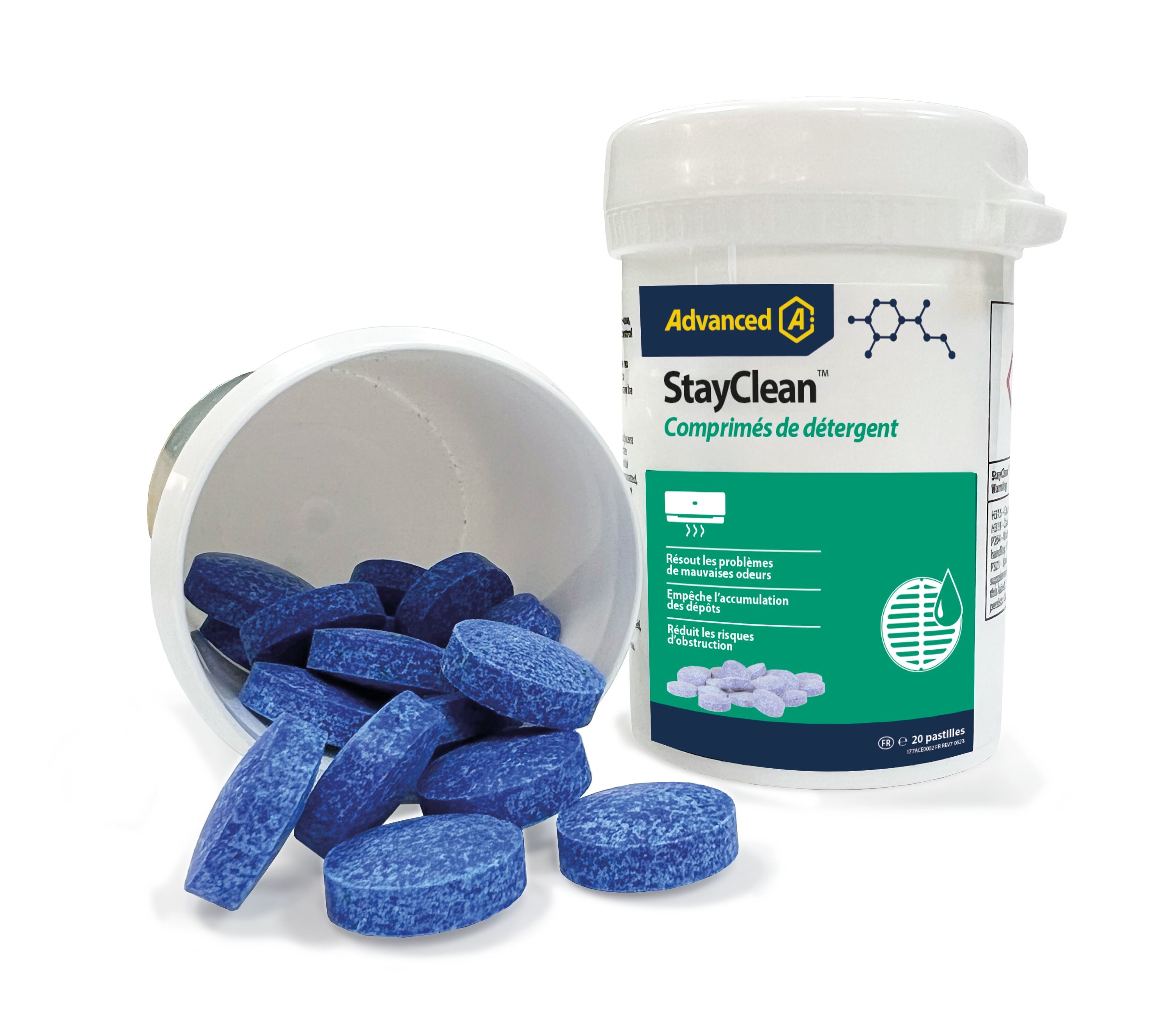 Aspen Pump - Boite de 20 pastilles antibactériennes pour bac à condensats anti-odeur