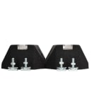 Aspen Pump - Paire de supports de sol rubber Big Foot 400mm charge max 256kgs avec visserie