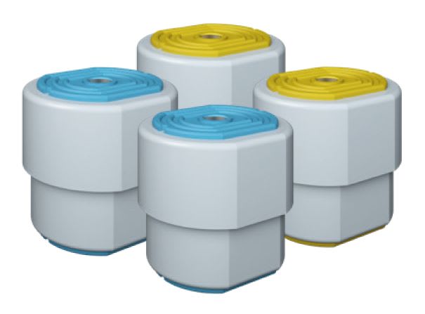 Aspen Pump - Kit Susta+ Anti-vibr. jaune-bleu 80kg