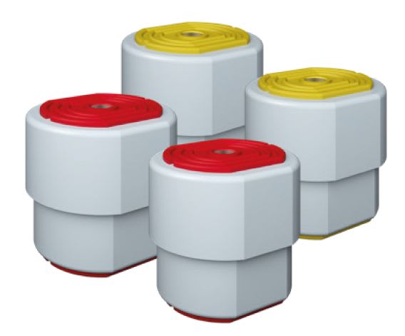 Aspen Pump - Kit Susta+ Anti-vibr. jaune-rouge 120kg