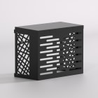 Aspen Pump - Cache Clim DESIGN BOX AMBRA taille L noir 1150x1200x650/850mm