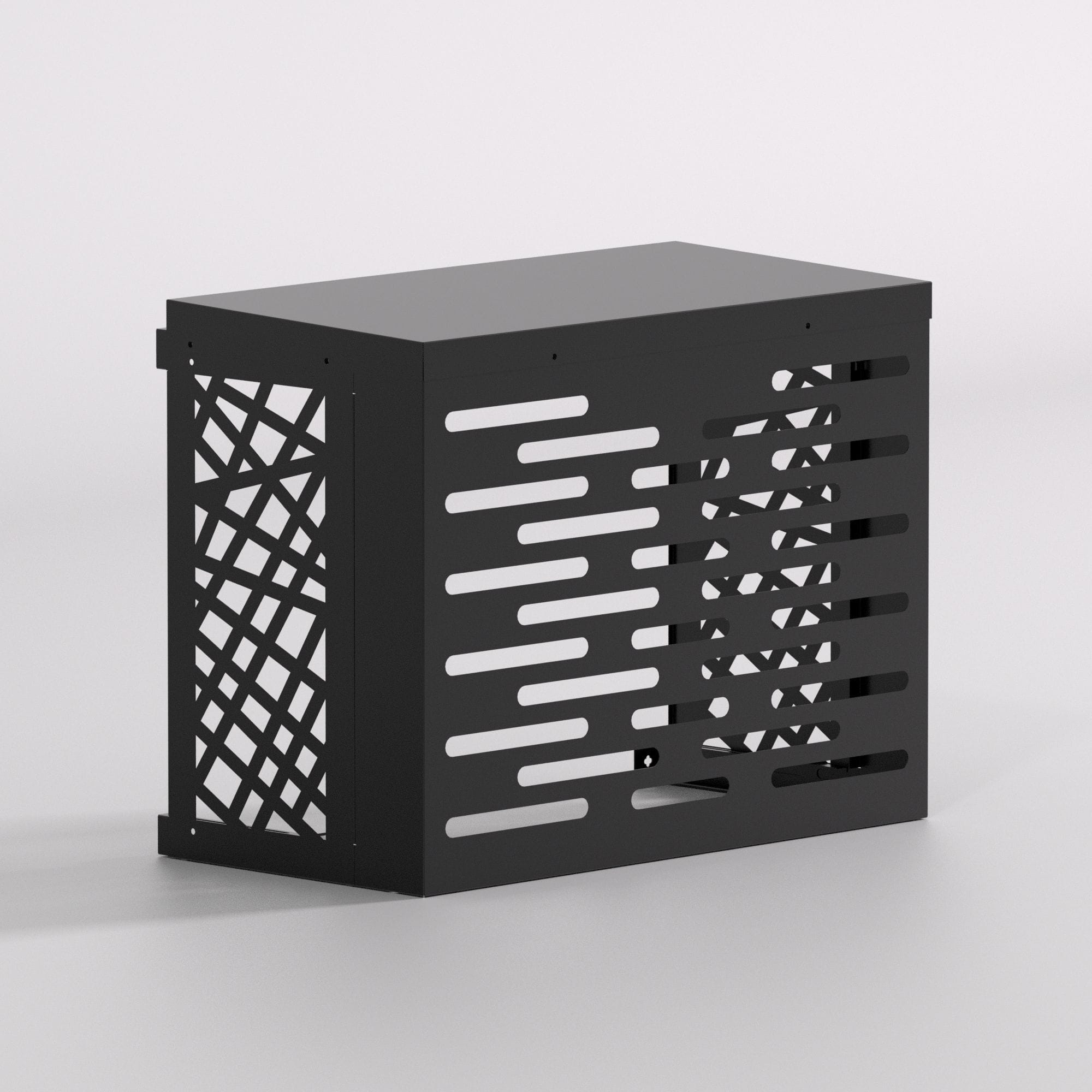 Aspen Pump - Cache Clim DESIGN BOX AMBRA taille XL noir 1400x1200x650/850mm