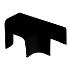 Aspen Pump - Raccord En T 90x65mm Noir