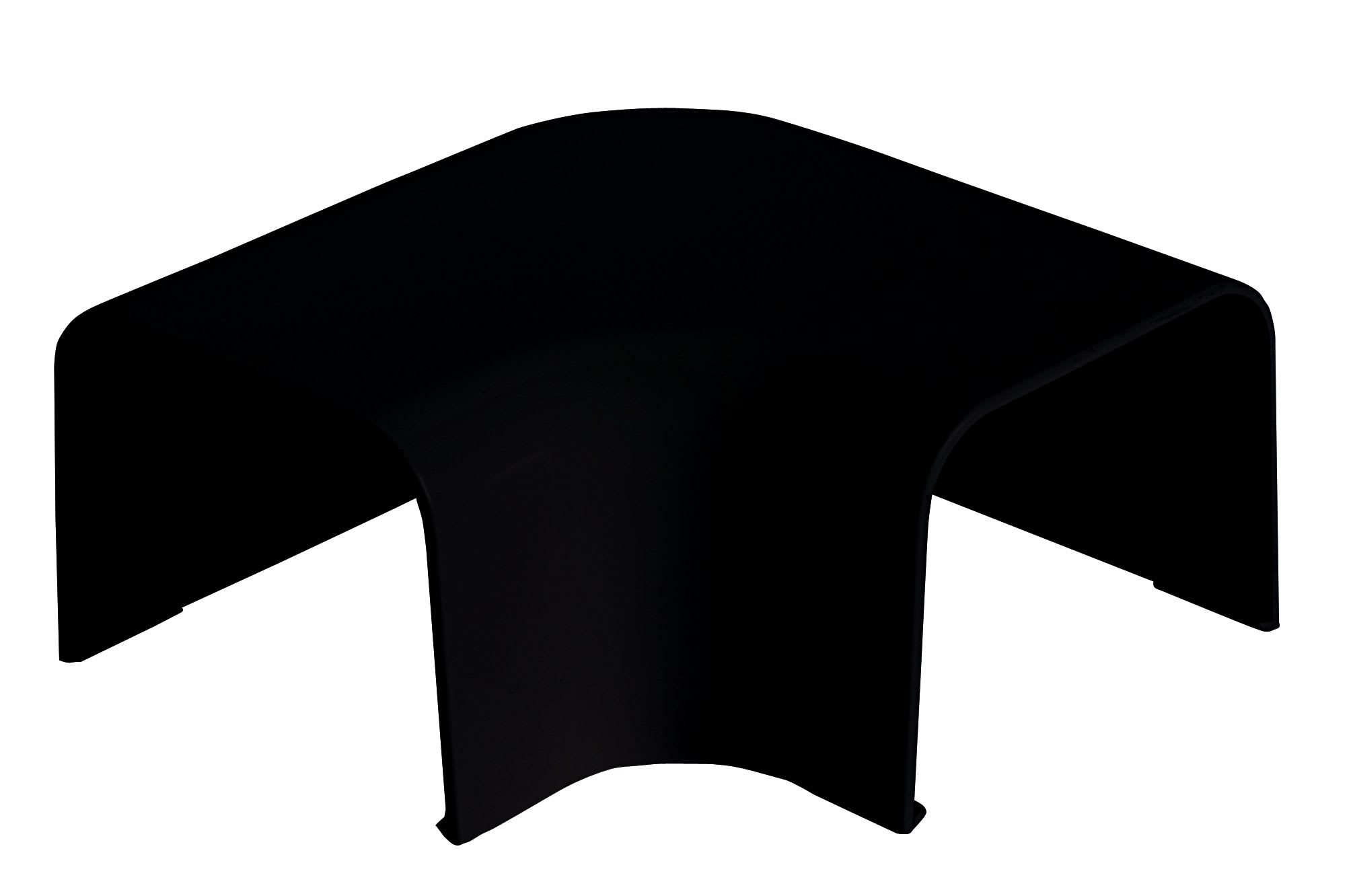 Aspen Pump - Coude Plat 110x75mm Noir