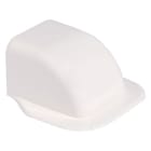 Aspen Pump - Cache mural 110x75mm blanc de sécurité RAL9003 pour goulotte EUROSPLIT