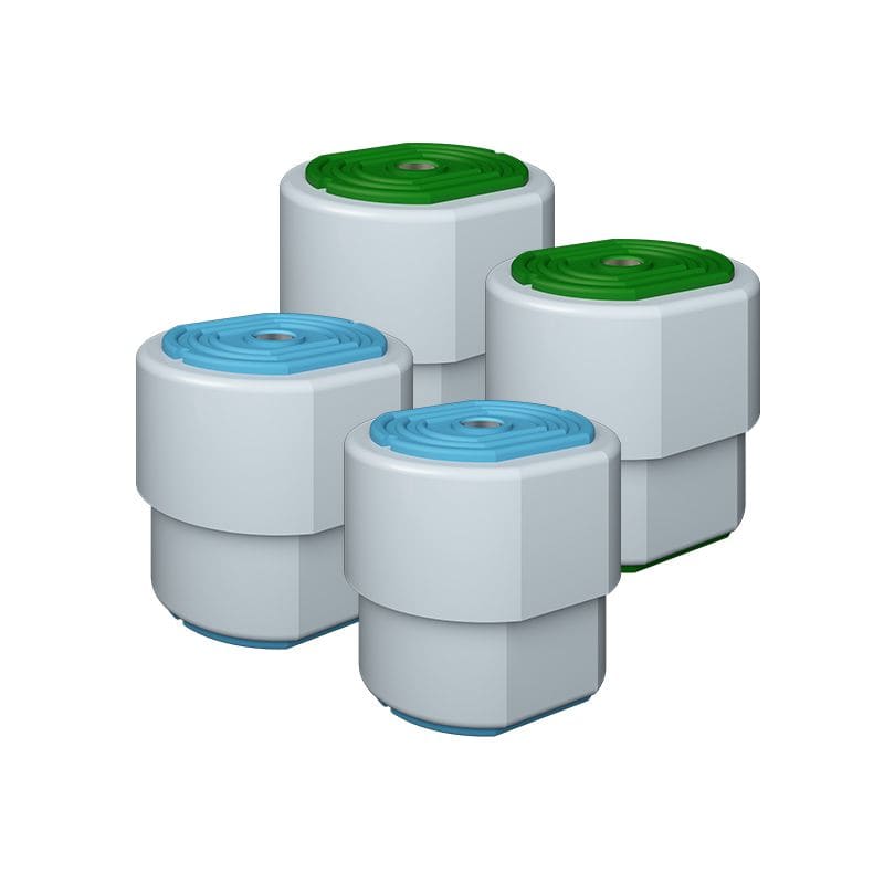 Aspen Pump - Kit anti-vibration pour support de clim jusqu'à 80kgs jaune-bleu SUSTA+