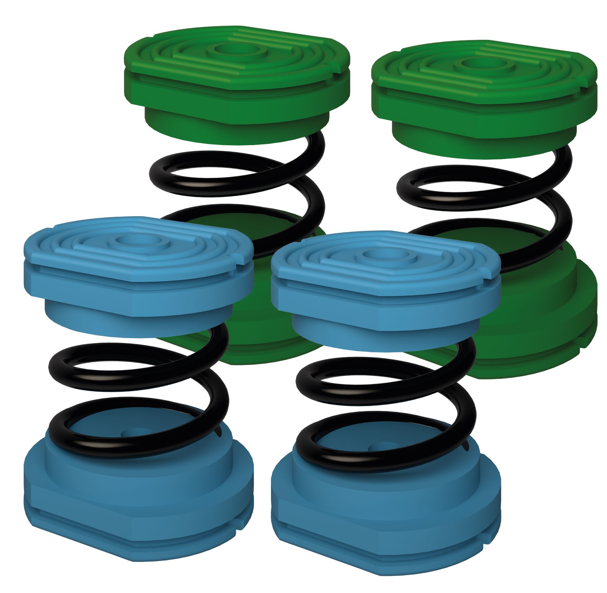 Aspen Pump - Susta Kit Anti-Vibration Bleu-Vert 55kg