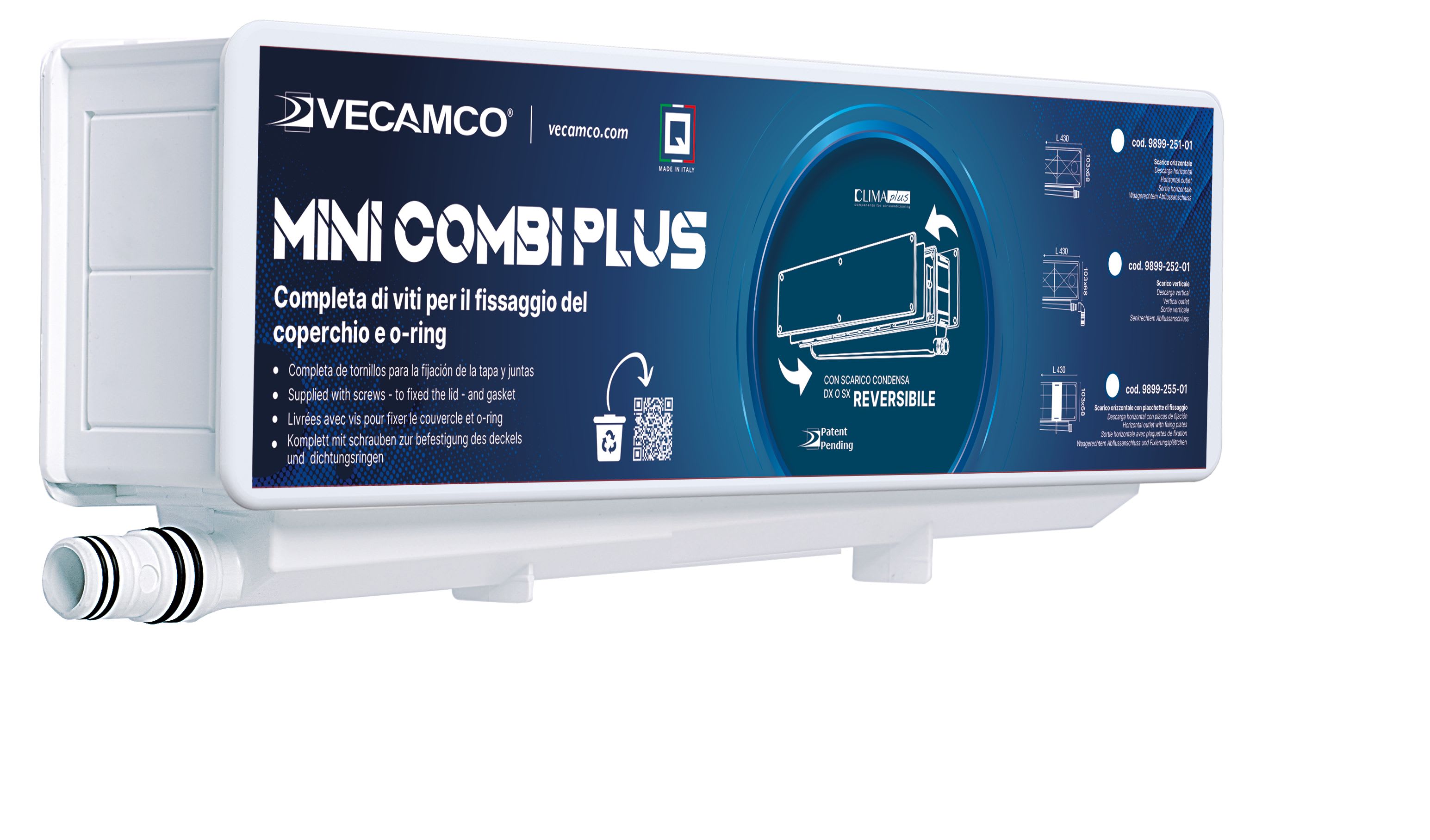 Aspen Pump - Mini Combi Sortie Vertical 430x103x68mm