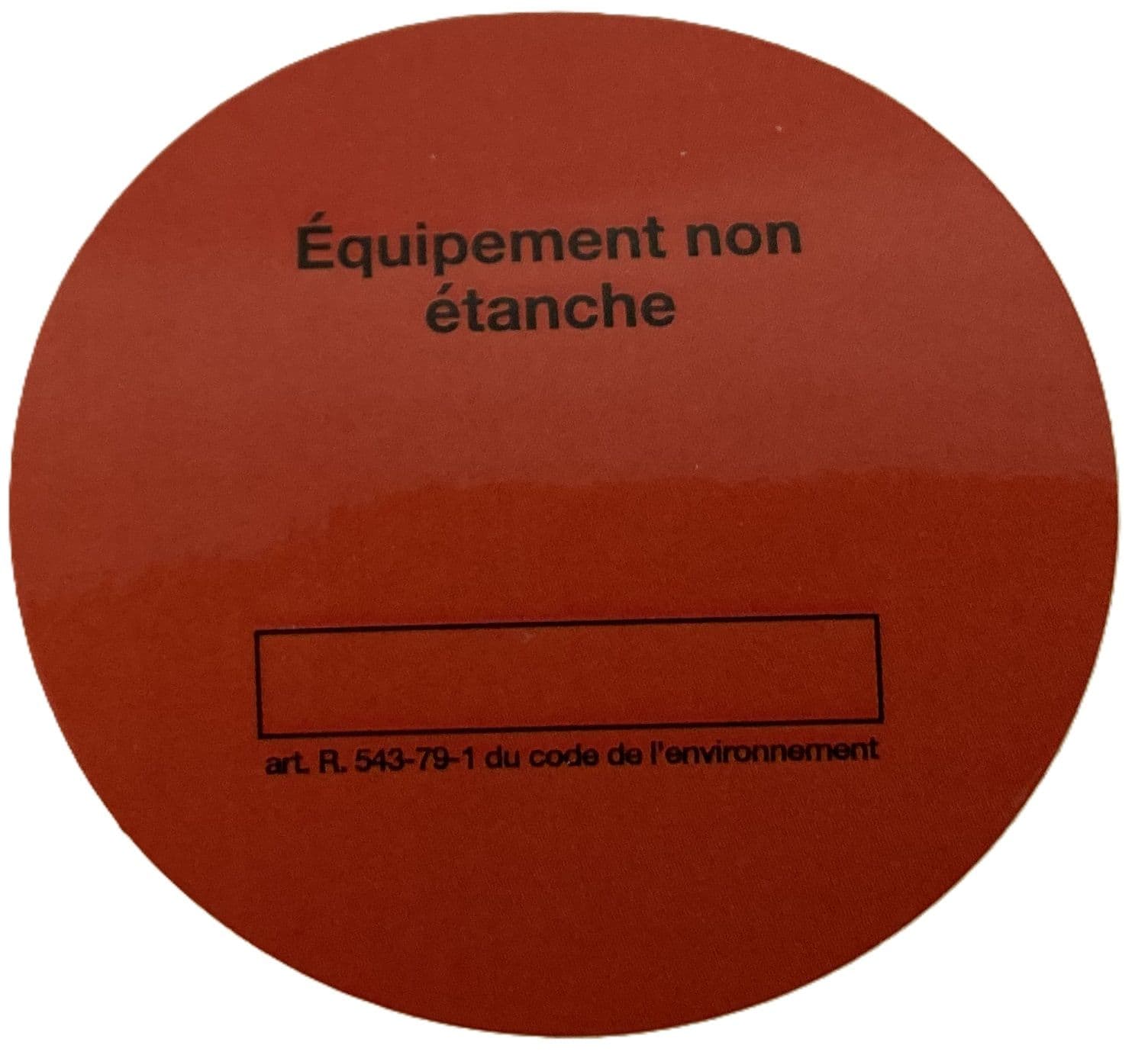 Aspen Pump - Rouleau de 50 étiquettes de conformité rouge "non étanche"