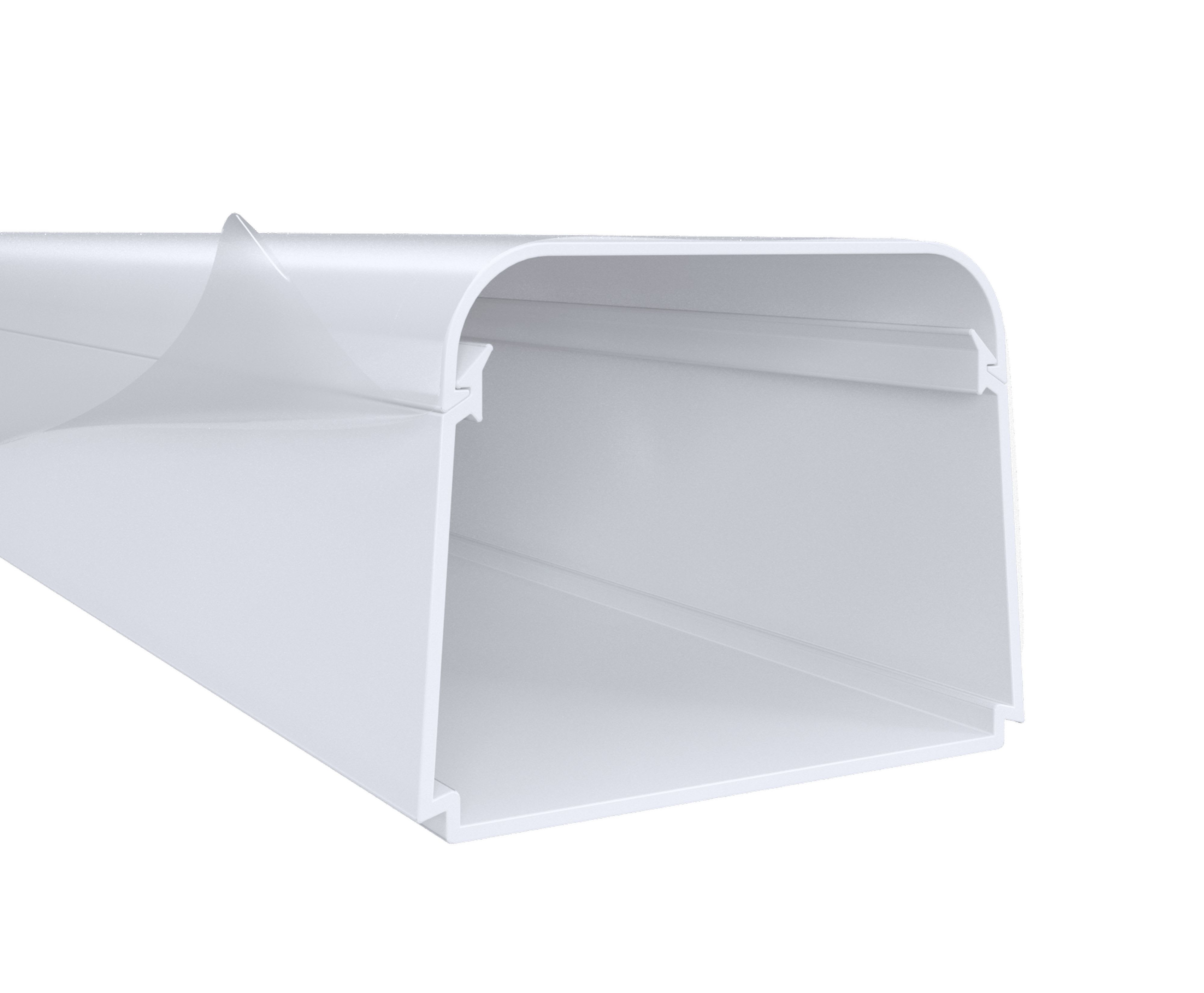 Aspen Pump - Climaplus goulotte 65x50mm RAL9003 blanc sécurité 2m +Film