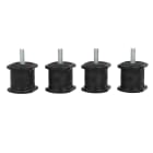 Aspen Pump - Kit anti-vibration pour support de clim jusqu'à 450kgs noir TACCO