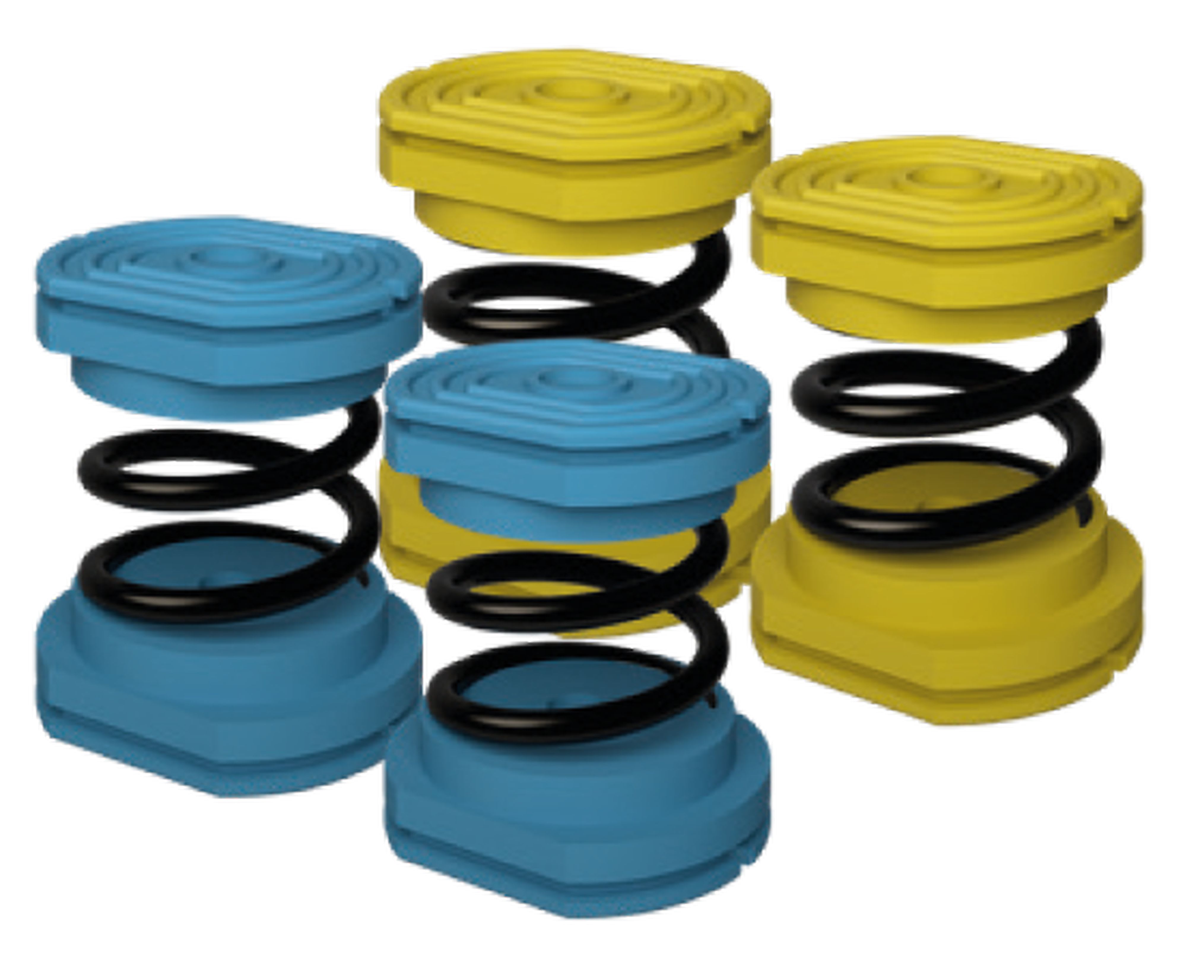 Aspen Pump - Susta Kit Anti-Vibration Jaune-Bleu 80kg