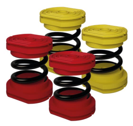 Aspen Pump - Kit anti-vibration pour support de clim jusqu'à 120kgs jaune-rouge SUSTA