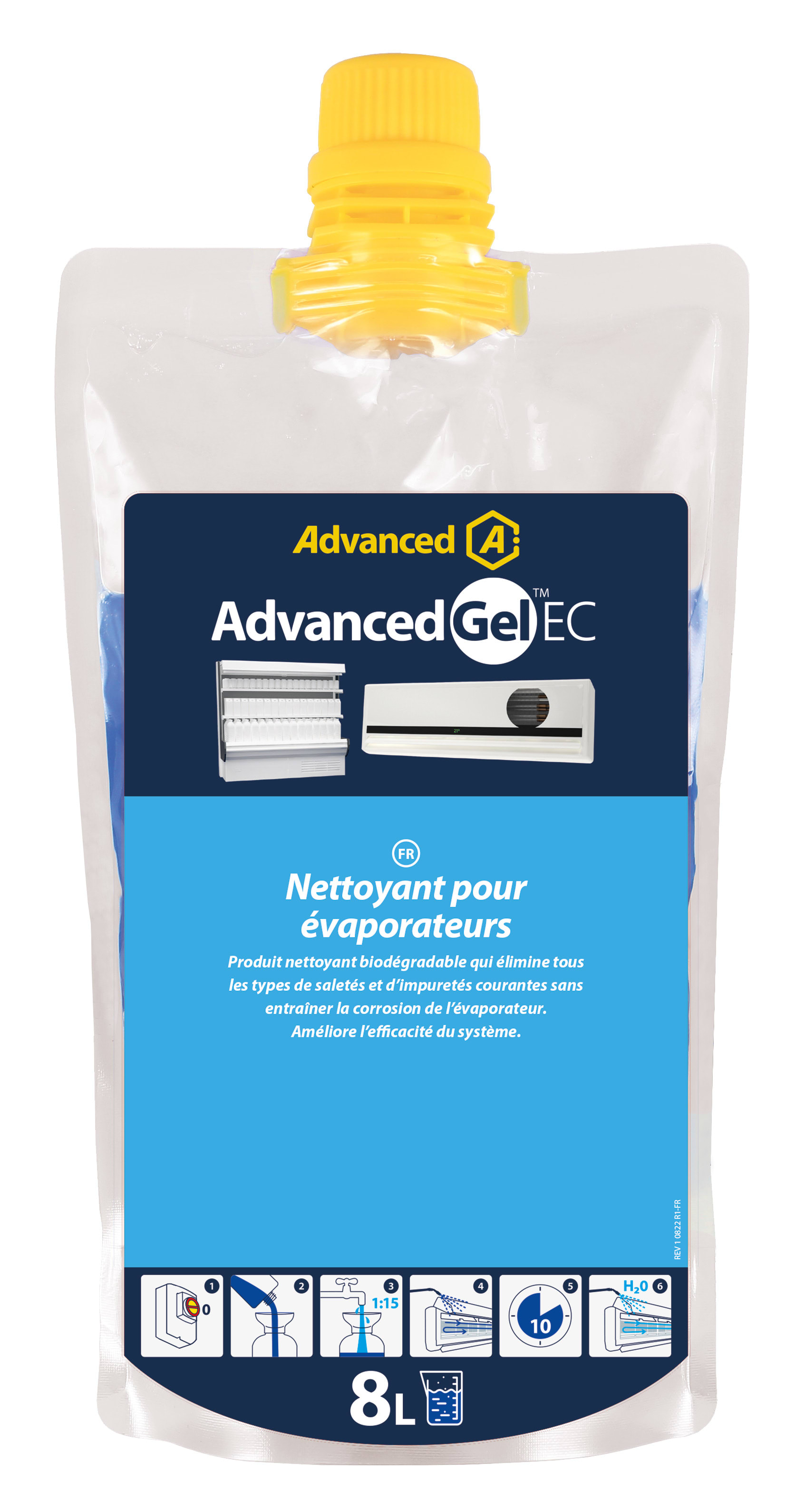 Aspen Pump - Advanced Gel EC (490ml), nettoyant gel concentré pour évaporateurs à diluer