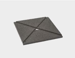 Aspen Pump - Patin gomme plat 300x300mm