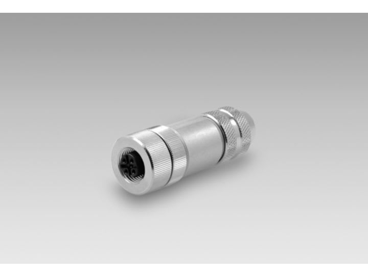 Baumer - Round fem connector 5 strand cable