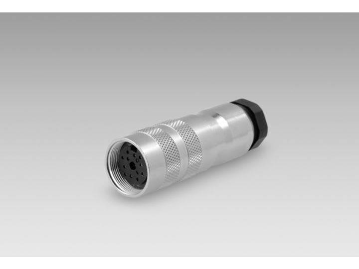 Baumer - Round fem connector 12 strand cable