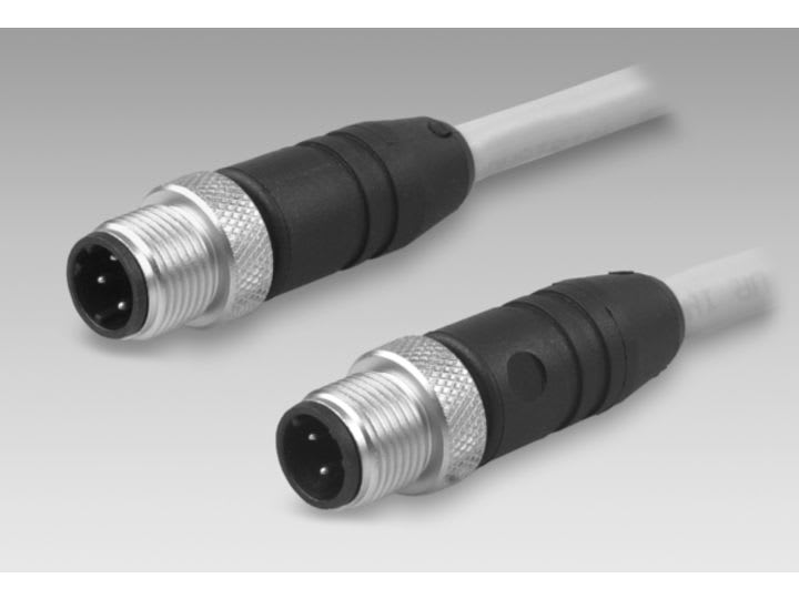 Baumer - Connector 4pin male M12 D-coded straight
