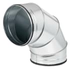 Atlantic Clim & Ventil - Coude à 90° - C 90 - Diamètre 560 mm - Acier galvanisé - Avec joint