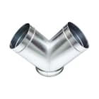 Atlantic Clim & Ventil - Culotte à 90° - CU - Diamètre 400 mm vers 2 x 400 mm - Acier galvanisé