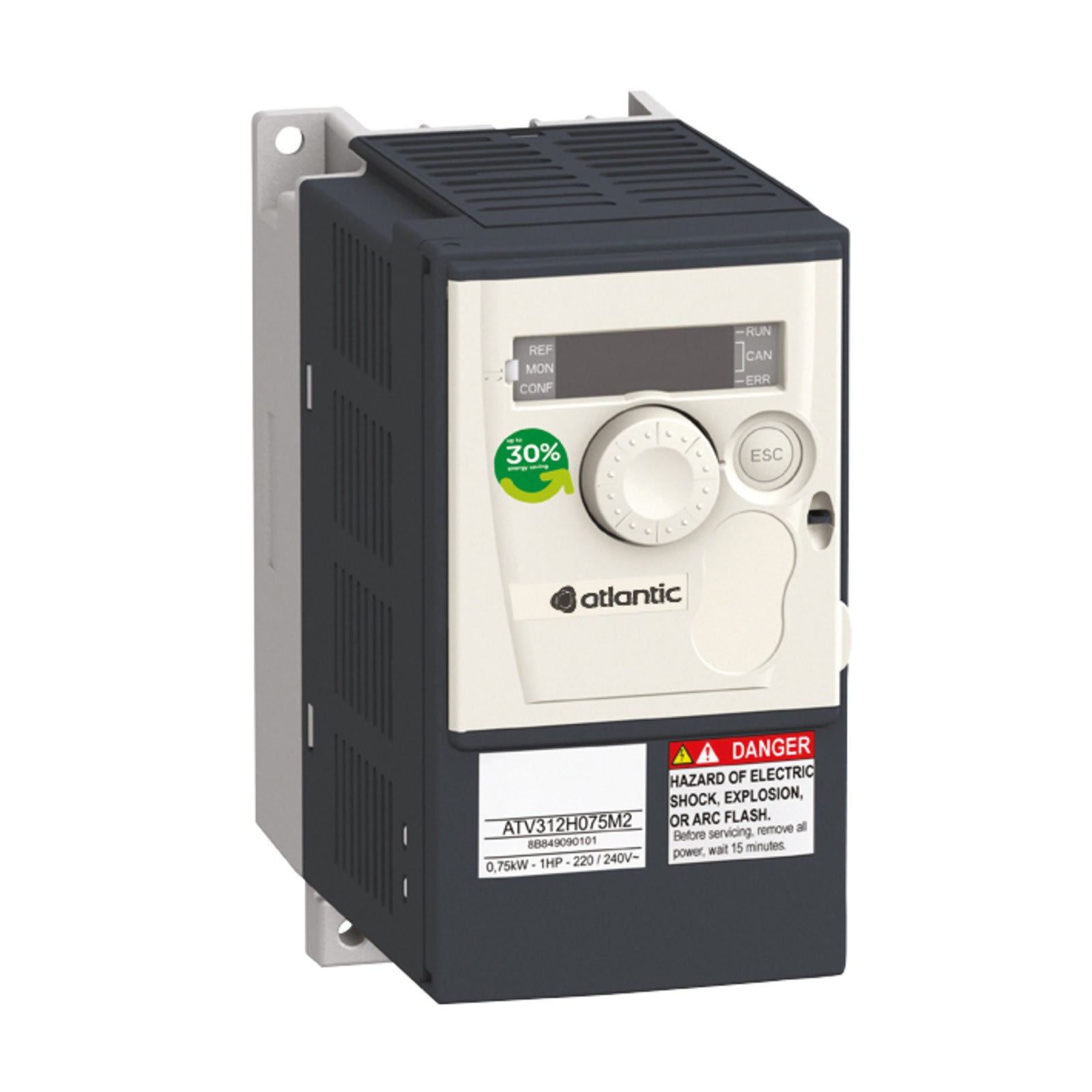 Atlantic Clim & Ventil - Vftt 2.2 ip20 - convertisseur de frequence tripahse 400 v gamme ip20