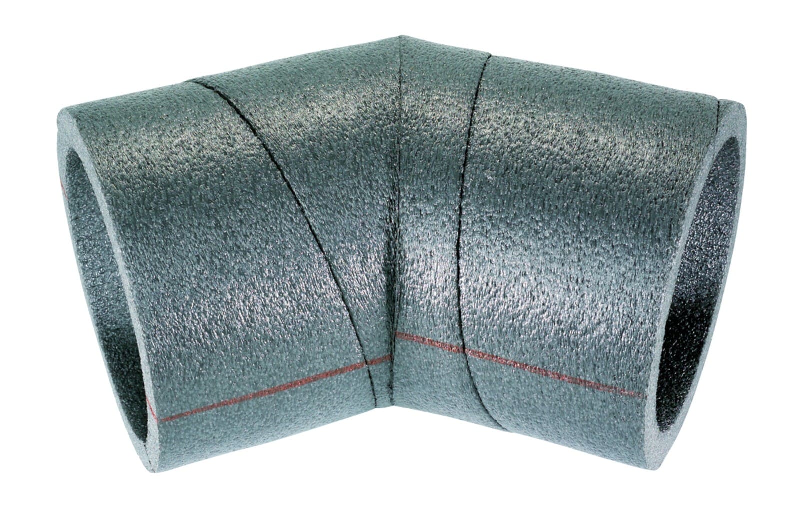 Atlantic Clim & Ventil - C 45 125 pe cr - coude a 45° en pe isole pour reseaux clip & go diamètre 125