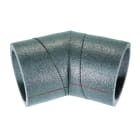 Atlantic Clim & Ventil - C 45 125 pe cr - coude a 45° en pe isole pour reseaux clip & go diamètre 125