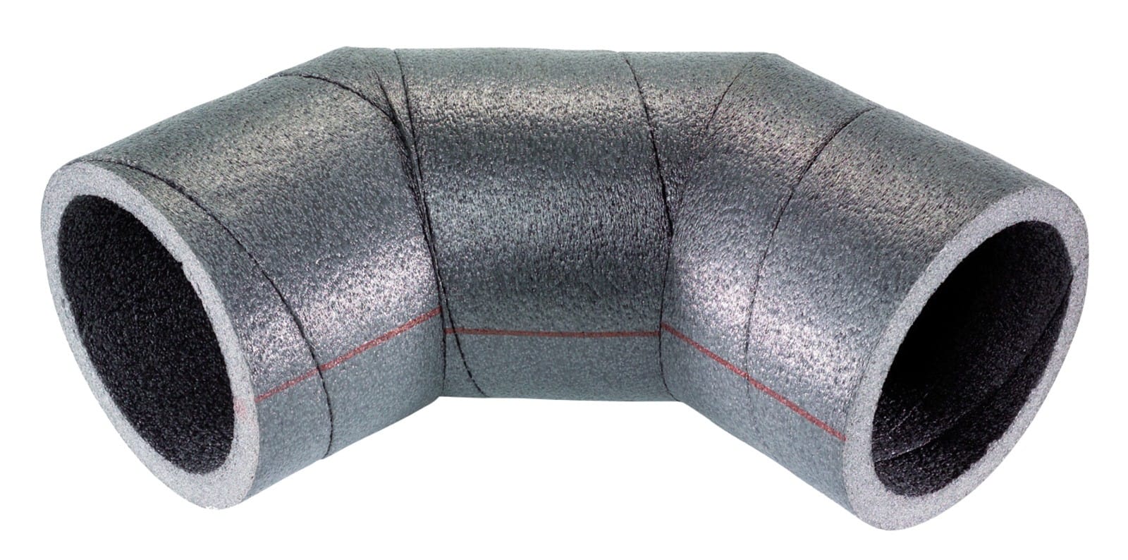 Atlantic Clim & Ventil - C 90 125 pe cr - coude a 90° en pe isole pour reseaux clip & go diamètre 125