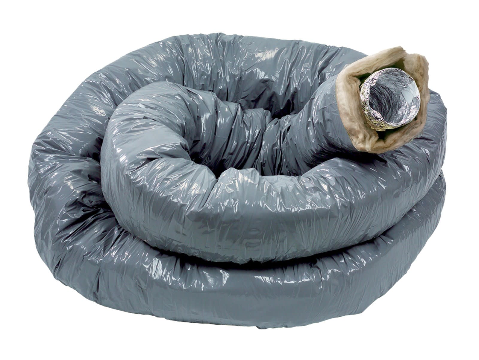 Atlantic Clim & Ventil - T 127 alu cr 50 - conduit souple aluminium calorifuge diamètre 125 epaisseur 50