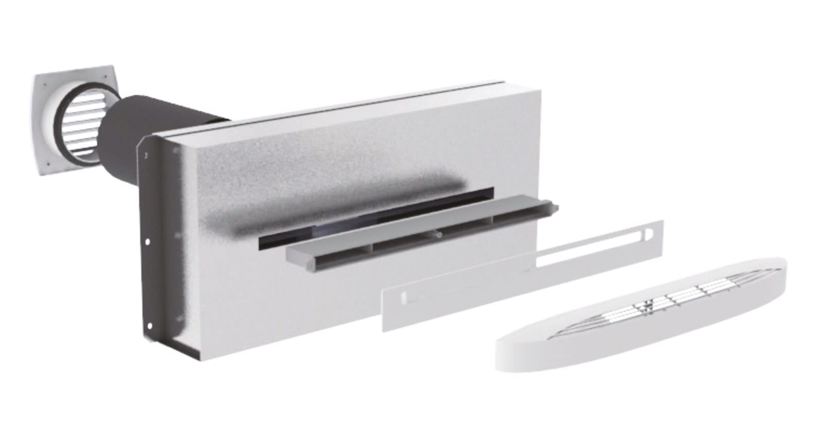 Atlantic Clim & Ventil - Scd n max 45 - kit silencieux en traversee de mur pour entrées d'air 45 m3/h