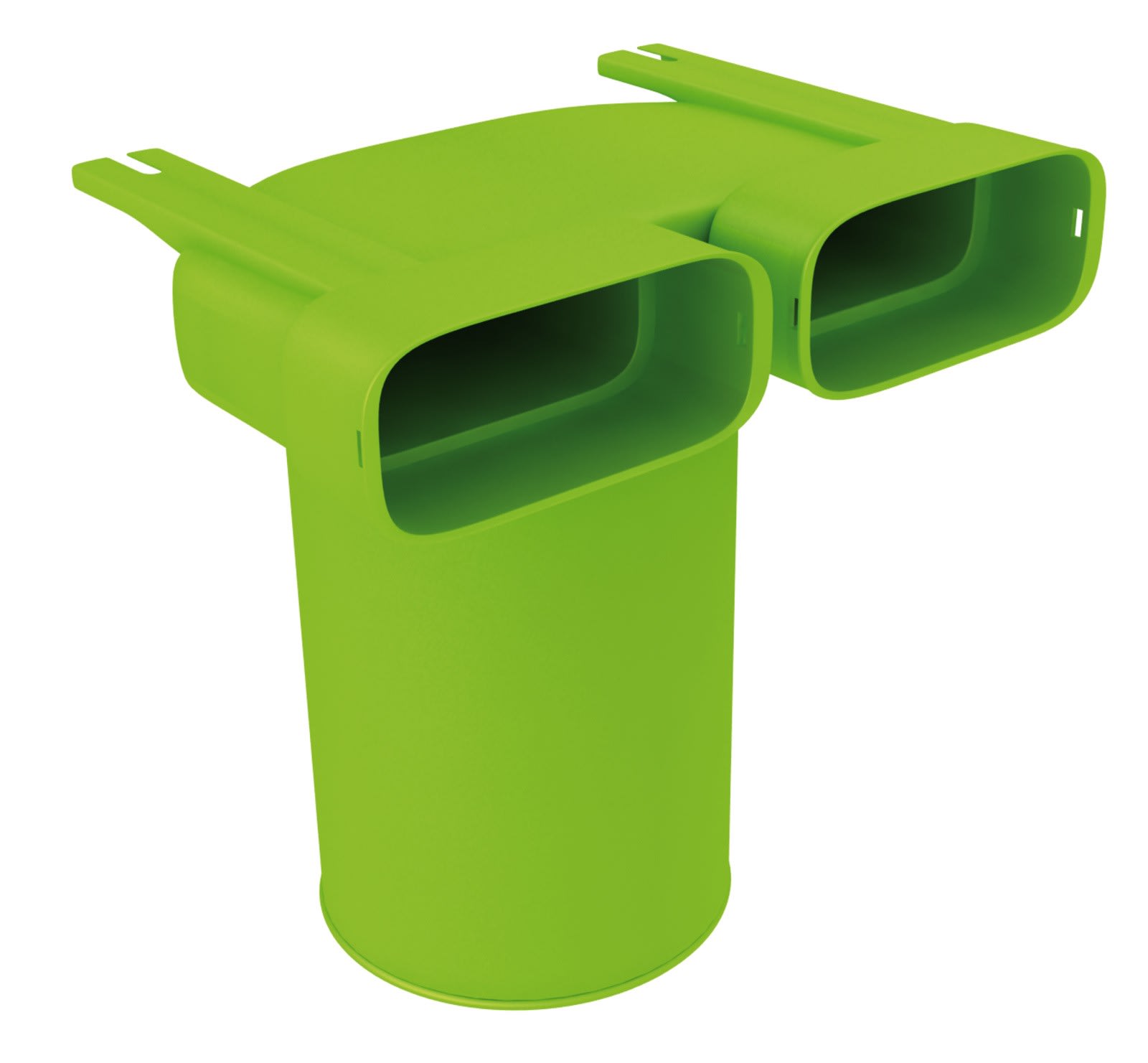 Atlantic Clim & Ventil - Xcmv 50x100x125 - coude mixte vertical 50x100x125 clip & go avec bouchon