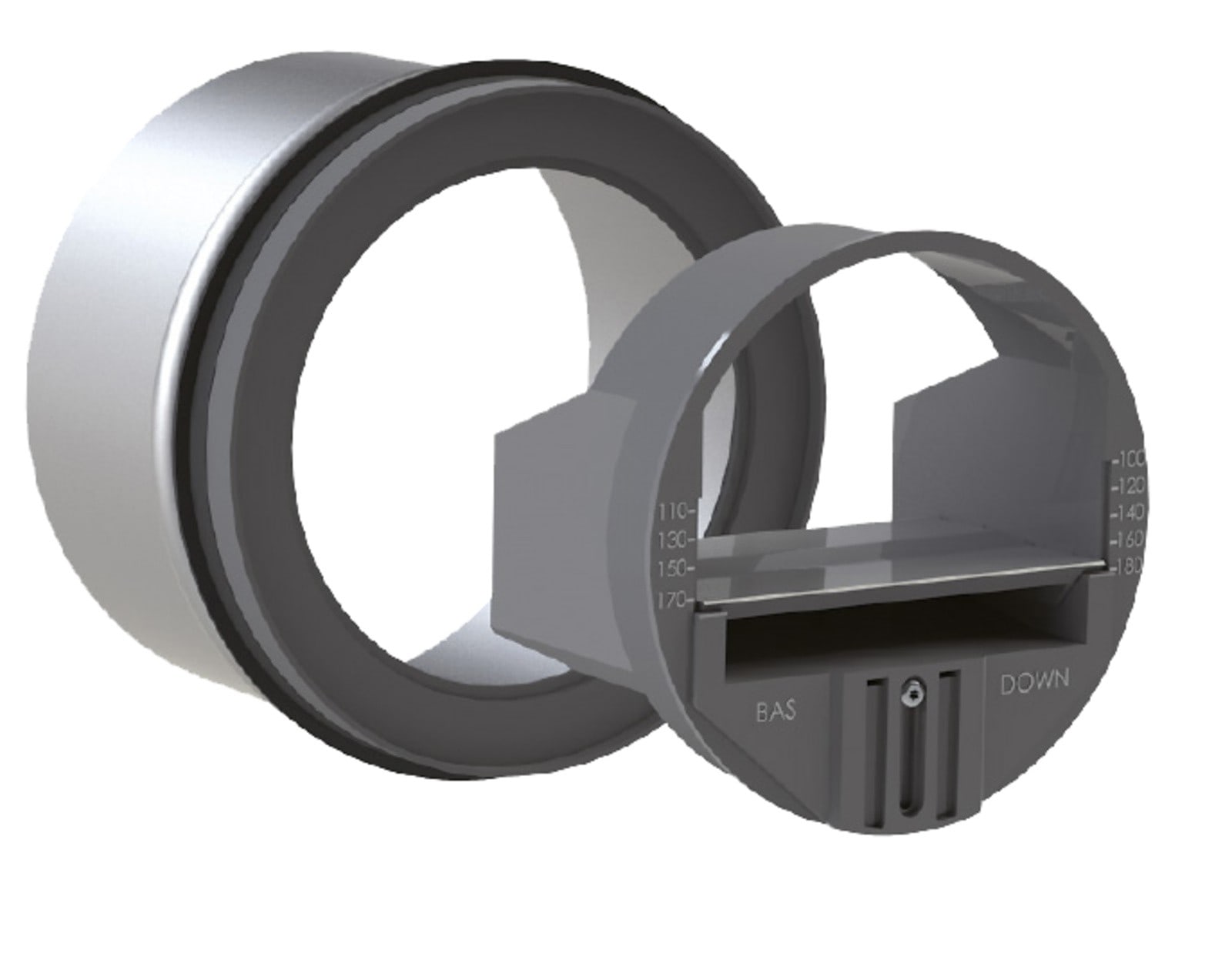Atlantic Clim & Ventil - Mar 200/300-500 - regulateur debit basse pression reglable 500 m3/h diametre 200