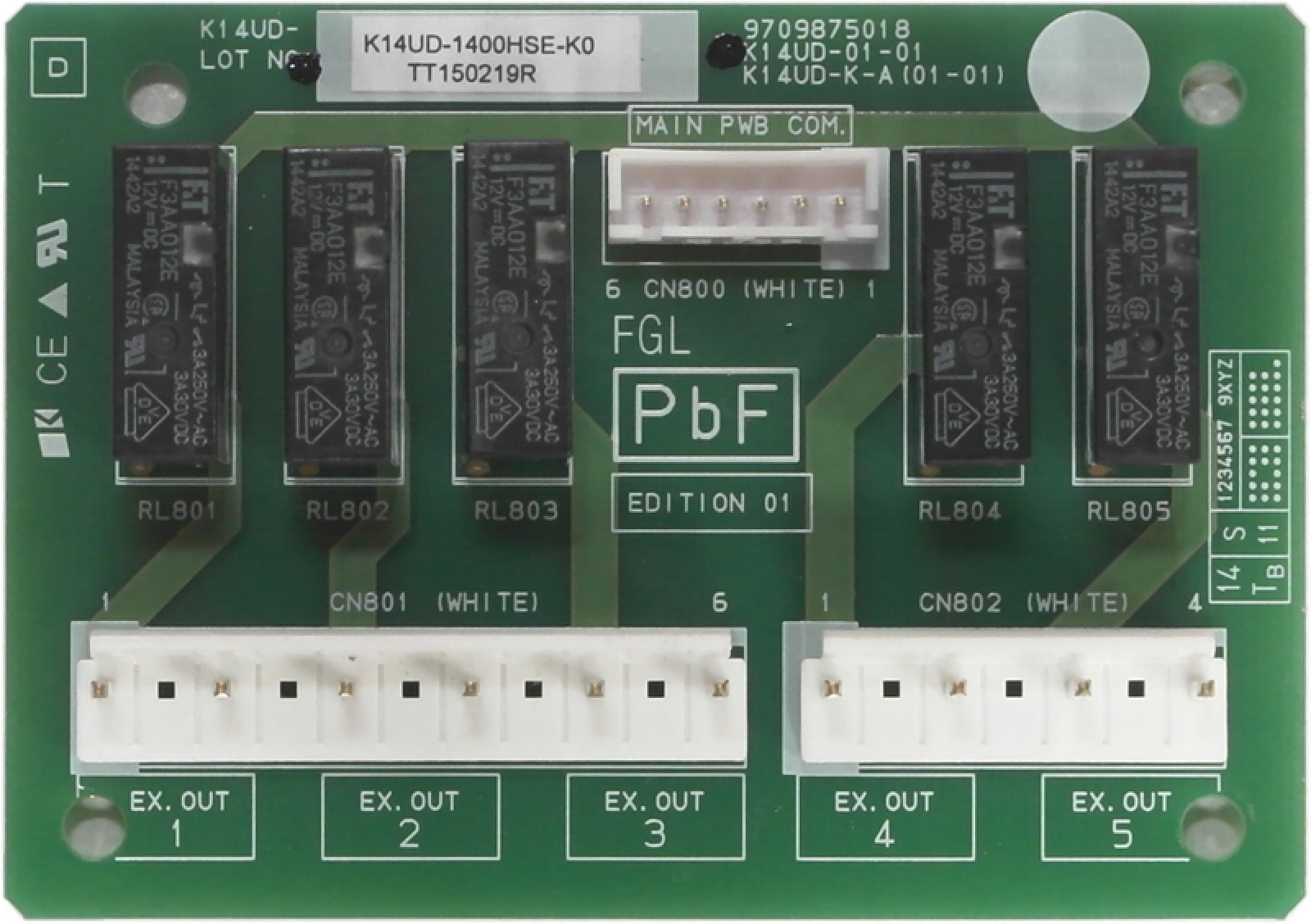 Atlantic Clim & Ventil - Carte relais - Pièce de rechange origine fabricant