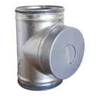 Atlantic Clim & Ventil - Té de visite - TE-V - Diamètre 125 mm - Acier galvanisé