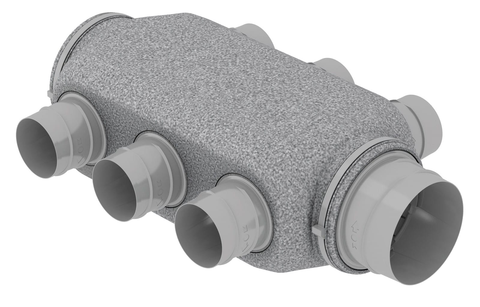 Atlantic Clim & Ventil - Neocd 160/80 r - caisson de distribution pour conduits souples reprise air vicie