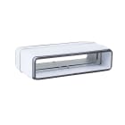 Atlantic Clim & Ventil - Rd 55 x 110 j - raccord droit rectangulaire plastique rigide avec joint 55 x 110