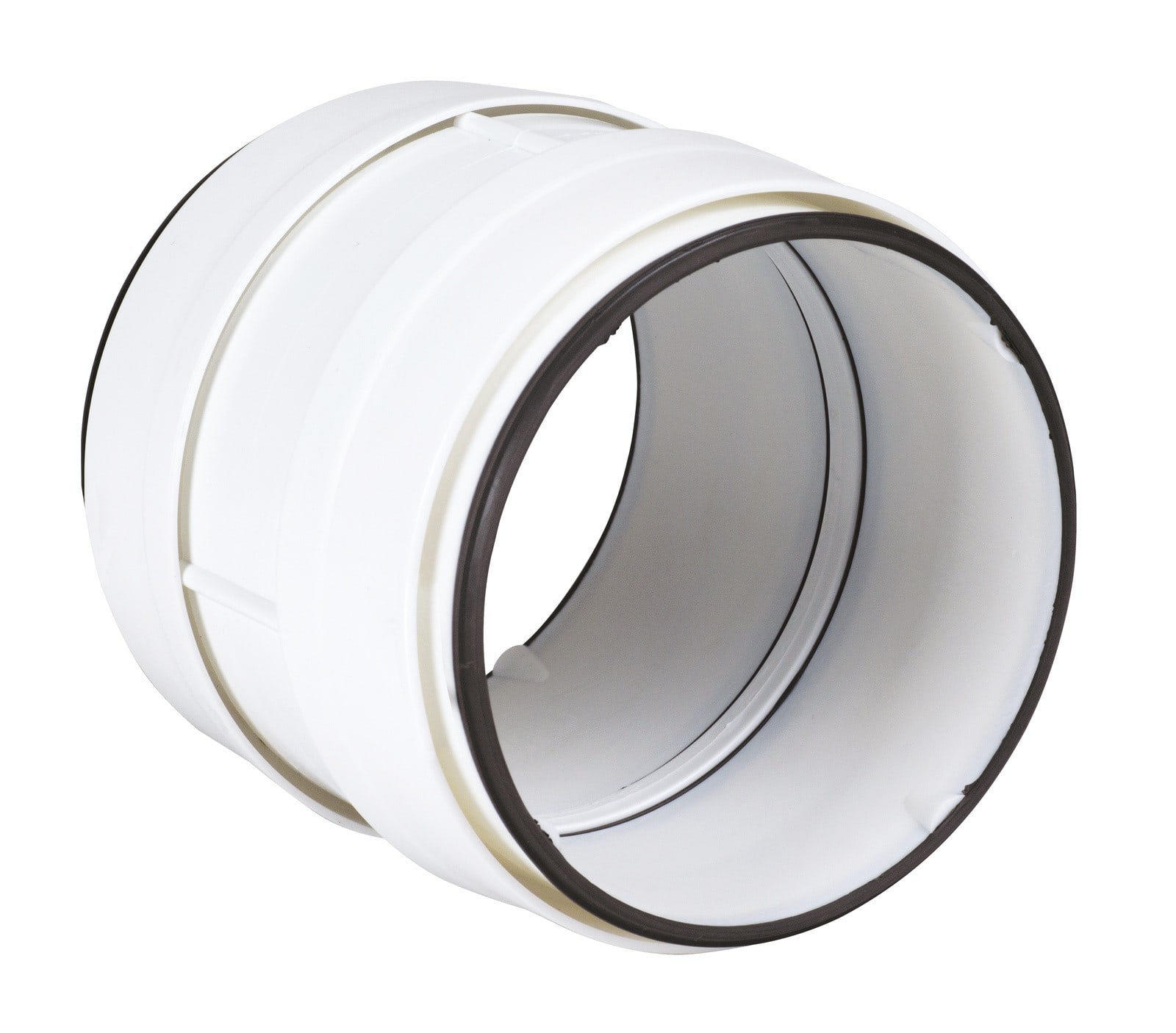 Atlantic Clim & Ventil - Rdc 100 j - raccord droit circulaire pvc diamètre 100 avec joint