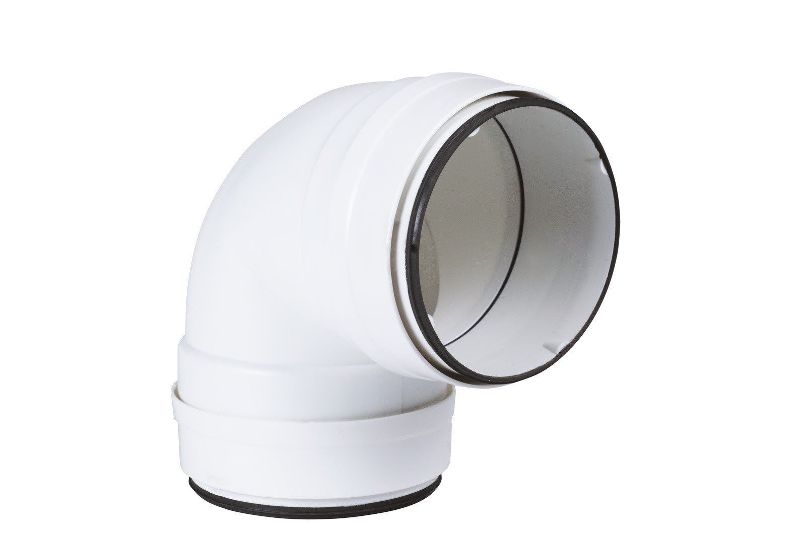 Atlantic Clim & Ventil - Cc 125 j - coude circulaire pvc diamètre 125 avec joint