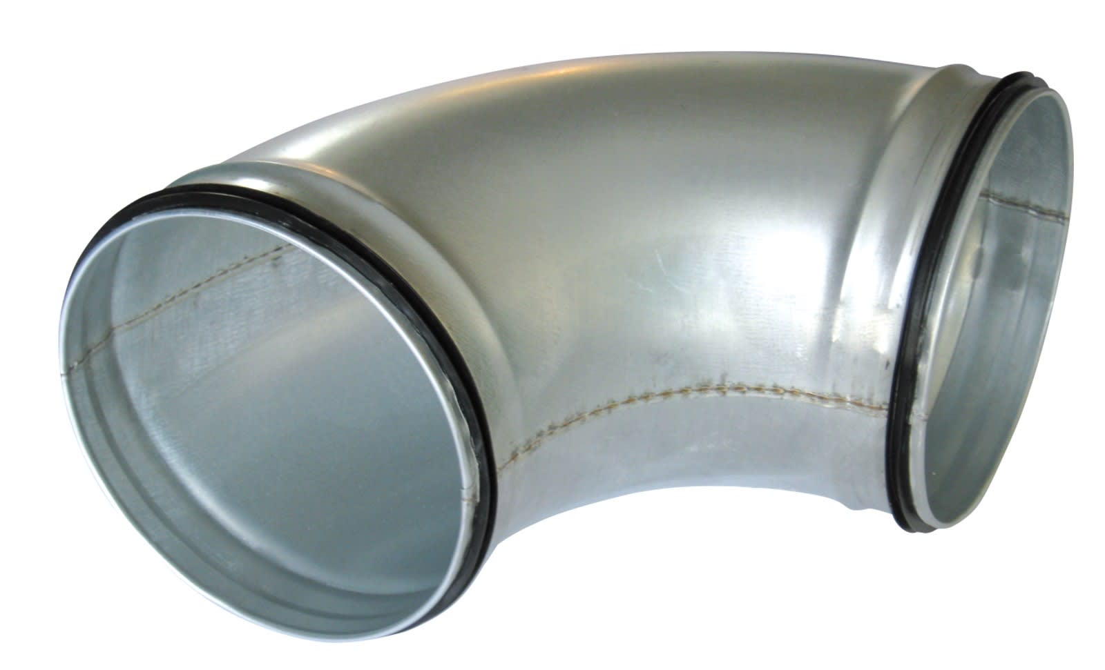 Atlantic Clim & Ventil - Coude à 90° - C 90 - Diamètre 80 mm - Acier galvanisé - Avec joint