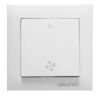 Atlantic Clim & Ventil - Bouton poussoir - bouton poussoir universel pour bouches électriques et à pile